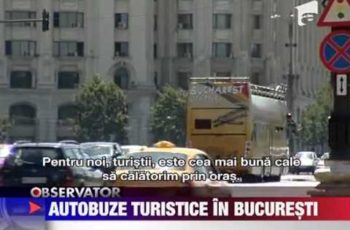 VIDEO: Autobuze supraetajate turistice in Bucuresti 28 IULIE 2011