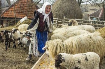 Are 92 de ani si e indragostita de traditiile romanesti, de straiele tradiționale și de… muncă