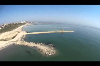 VIDEO: reabilitare diguri si plaja constanta filmare aeriana marea neagra