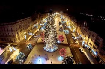 VIDEO: Tg  Mures filmare centru decembrie cu drona