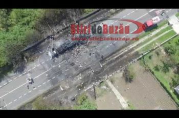 VIDEO: Buzau filmare aeriana explozie Mihailesti 2016 sdb